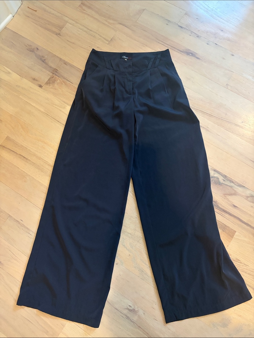 Wide Leg Navy Women's Trousers